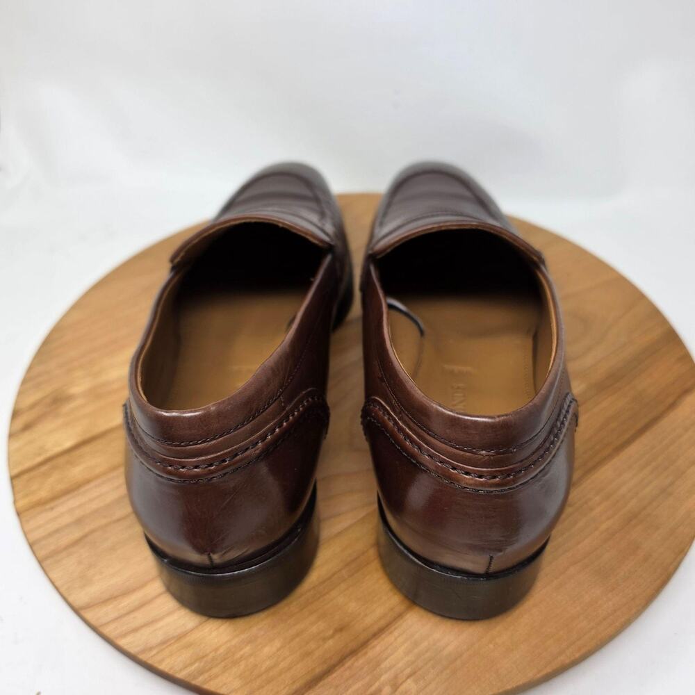 Allen Edmonds Shoe Men 11 D Siena Penny Loafers Brown Leather Slip On Dress Work - Picture 4 of 9